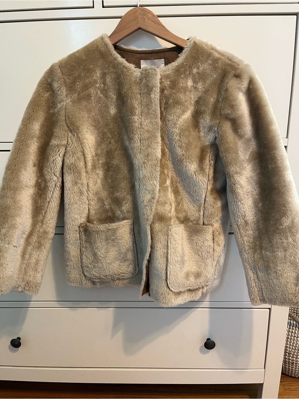 LOFT faux fur jacket